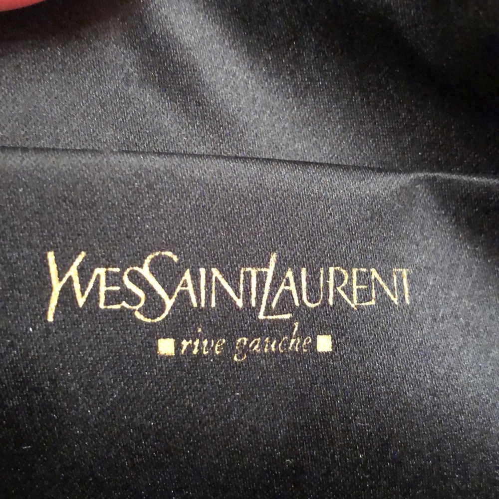 Yves Saint Laurent Pewter Leather Bag - Picture 6 of 16